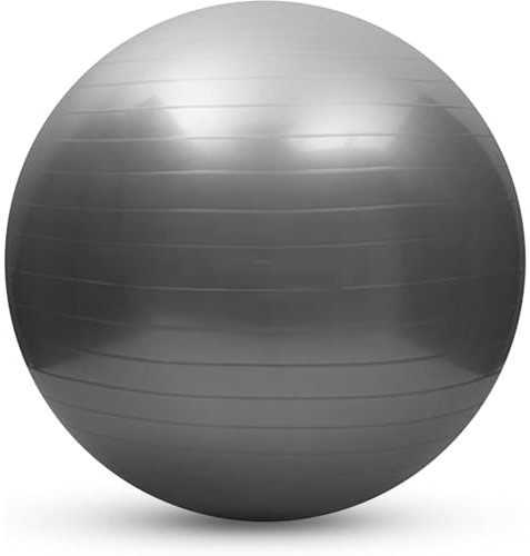 YUYTE Gymnastikball, Yoga-Ball mit Luftpumpe, Verdickter PVC-Ball für Pilates, Anti-Burst-Fitness-Balance-Ball für Zuhause, Fitnessstudio, Yoga (45cm)