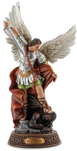 DevotedWalls St Michael the Archangel Statue, 12 Inch San Miguel Arcangel