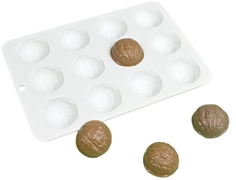 Stabile Silikonformen für Walnuss-Form, süßes Backwerkzeug mit 12 Mulden, für den privaten und professionellen Gebrauch in der Küche