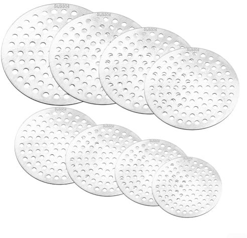 babominimer Duschablauf Abdeckung, runde Ablaufabdeckung aus Edelstahl für Duschen, verhindert Verstopfung und hält Abläufe sauber, Edelstahl 304 (13 cm)