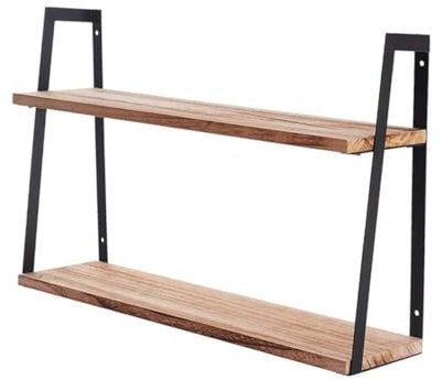 Ciieeo Wandmontiertes Holzregal Lagiges Schwebendes Aus Holz Mit Stabiler Konstruktion Zur Aufbewahrung Wohnzimmer Und Schlafzimmer