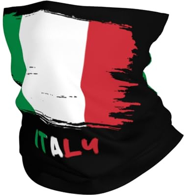 Röhrenschal Italien Italienische Flagge Schlauchschal Atmungsaktiv Halswärmer Sturmhaube Funktionstücher Für Yoga Camping Klettern 25X50 cm