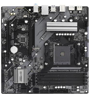 Carte mère Fit for ASRock B550AM Gaming Compatible avec Les processeurs Ryzen 9 5900X, 7 5800x3D, 5700x3D, 5600X et 5600G. Processeur B550 DDR4, HDMI, mATX Cartes mères d'ordinateur