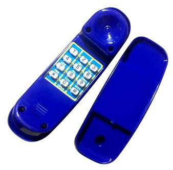 BEALIFE Spielzeugtelefon als Zubehör für Klettergerüste für Kinder fördert fantasievolles Spielen und REGT zu Aktivitäten im Freien an, Blau, 21.5 x 6 x 8 cm