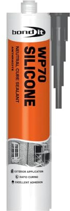 Bond It WP70 Neutral Cure Silicone Sealant White 285ml, 6 Tubes | Neutral cure waterproof silicone sealant for windows, doors, glazing and weatherproof exterior sealing.