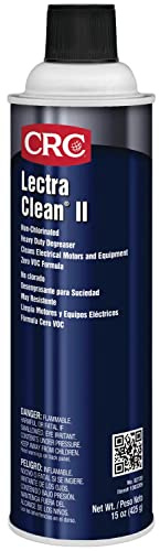 CRC-2120 Lectra Clean II Non-Chlorinated Heavy Duty Liquid Degreaser, 15 oz Aerosol Can, Clear