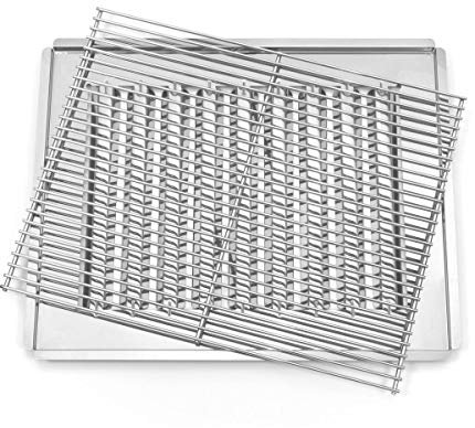 Set 2-teilig Grillrost und Flammabdeckung für 3-flammig Gasgrill Grill Gastrobräter Profigrill Verein