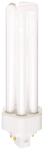 Satco S8355 3500K 42-Watt GX24q-3 Base T4 Triple 4-Pin Tube for Electronic and Dimming Ballasts, Color