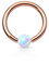 Tapsi´s Coolbodyart® Ball Closure Ring Edelstahl Chiurgenstahl Opal Rose Gold