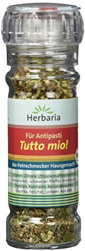 Herbaria Antipasti-Gewürzmischung Tutto mio! Mühle Bio, 2er Pack (2 x 40 g)