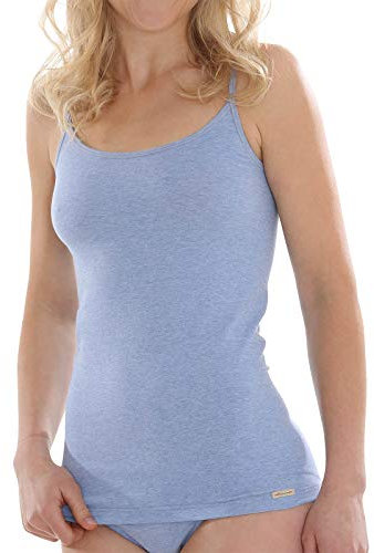 Comazo Damen Trägershirt Earth 10190276401 Gr. 46 in blau-Melange