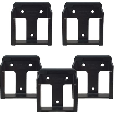 StealthMounts Battery Mounts Compatible with Makita 18v | StealthMount for Storage | Battery Clip & Belt Clip Battery Holder | 5 Pack | Made in the UK