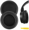 Geekria QuickFit Protein Leather Replacement Ear Pads for Audio-Technica ATH-WS550, ATH-WS550IS Solid Bass Headphones Ear Cushions, Headset Earpads, Ear Cups Repair Parts (Black)