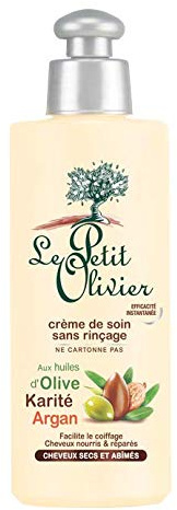 Le Petit Olivier - Ausspülfreie Creme für beschädigtes Haar Olive, Shea, Argan (Huile d'Olive, Karité, Argan) - 200 ml