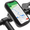 XAiOX Fahrrad Handyhalterung Wasserdicht Handy Fahrradhalterung Fahrradtasche Lenker, Halterung Fahrradlenker Motorrad Handyhalter Lenkertasche Rahmentasche bis 16,7 x 8,8 cm - schwarz