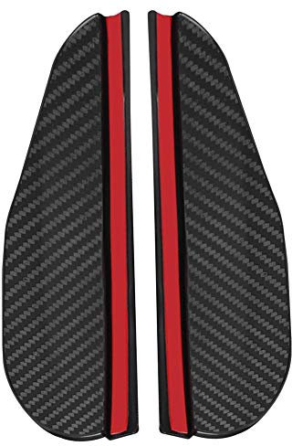 Ahomi 2X Carbon Fiber Look Car Side Rear View Mirror Rain Visor Snow Guard Shield