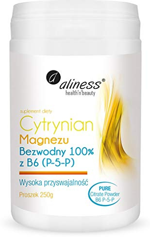 Magnesiumcitrat ANHYDROUS 100% mit B6 (P-5-P) 250g Pulver