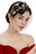 BABEYOND 1920er Jahre Fascinator Mesh Schleier Stirnband Braut Hochzeit Tee Party Fascinator Schleier für Frauen, schwarz, Einheitsgröße