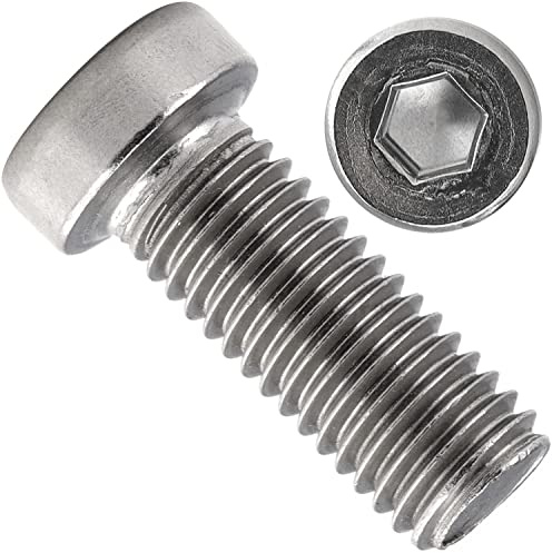 OPIOL QUALITY® Zylinderschrauben mit Innensechskant niedrige Kopf DIN 7984 M6x16 mm aus Edelstahl A2 V2A (25 Stück) Zylinderkopfschrauben Schrauben Zylinderkopf