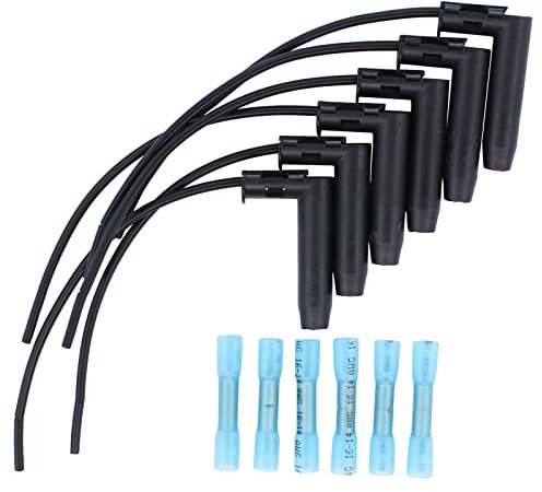 Doo Engy Universal Glühkerze Glühkerzenstecker Kabel Stecker Reparatursatz kurz 40 mm für B-MW M-ercedes O-pel 6 Stück