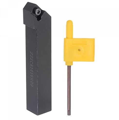 sourcing map CNC Drehbank Halter 45° SSSCR1616H09 5/8 42Cr Hartmetall Drehmeißel für Drehen