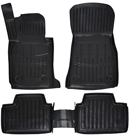J&J AUTOMOTIVE | 3D TPE Gummifußmatten Gummimatten Passend Für 3 (F30/F31) 2011-2019, Anti-Rutsch, Abwaschbar, Allwetter, Hohes Rand, 5-TLG