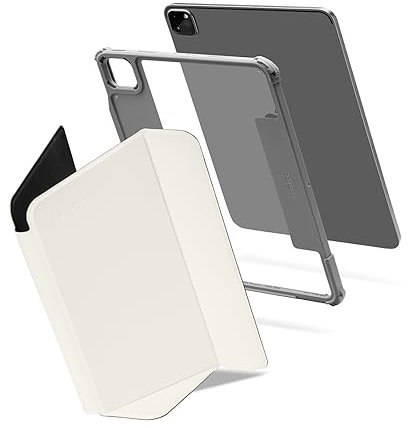 tomtoc Coque iPad Pro Ultra Détachable pour iPad Pro 11 Pouces 4e/3e Gén (M2&M1), Étui de Protection avec Airbag Protectors & 3 Modes de Support Magnétique, Chargement sans Fil de l'Apple Pencil