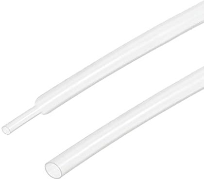 Rebower Calore Retraibile Tubo 2:1 Cavo Guaina Tubo Avvolgimento, [per Elettrico Isolamento Protezione] - 1,5 mm Diametro/10 m/Trasparente