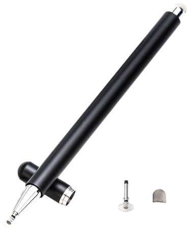 Twiller Stylus Pen, Universal Tablet Pens Touch Screen for All Tablet, Tablet Pen with Magnetic Cap for Apple/iPhone/iPad pro/Mini/Air/Android/Microsoft and Other Devices Black