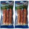 TRIXIE glutenfreie Hühnchen Kaurollen Denta Fun Chicken Chewing Rolls, 17 cm, 3 St./140 g - 31327 (Packung mit 2)
