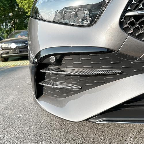 GOYMFK Copertura della griglia del fendinebbia del paraurti Anteriore dell'auto per Mercedes Benz Classe A W177 A200 A35 AMG 2023+ Accessori Decorativi per fendinebbia,Carbon Fiber Look