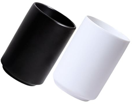 Cabilock 2 Piezas Taza De Cerámica para Enjuague Bucal Contenedor De Pluma Taza De Te Japones Soporte para Cepillos De Taza De La Pluma De Encimera Vaso De Té Oficina Japón Simple