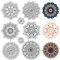craspire Mandala Floral Klare Gummistempel Wiederverwendbare Blumen Boho Yoga Transparente Silikonstempelsiegel Vintage Für Tagebuchkartenherstellung Dekor DIY Scrapbooking Zubehör Basteln