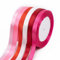 Fyshird Satinband Rot 10mm x 22m Geschenkband 6 Farben Schleifenband Hochzeit Polyester Bänder zum Basteln Dekoband Rosa für Luftballons Geschenkverpackung Geburtstag DIY(Rote Serie)