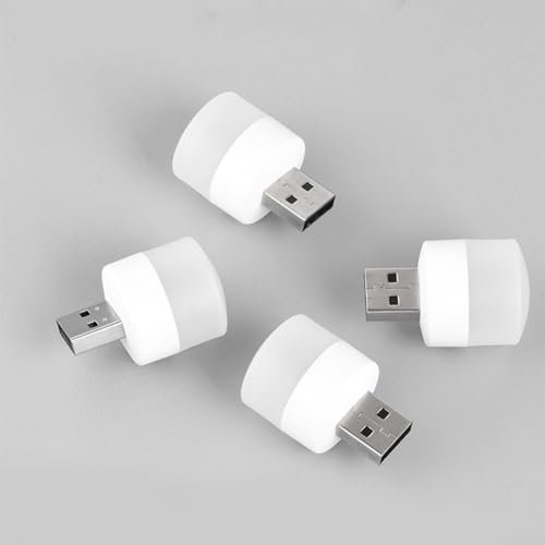 DAZZLEEX Lámpara LED USB portátil para computadora y energía móvil, luz suave para dormir por la noche (luz cálida)