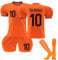 Holland 24 Fußball Trikot, Holland Hause/Auswärts Fußball Trikot für Kinder Erwachsener, Fussball Trikots Shorts und Socken Anzug Jungen Herren