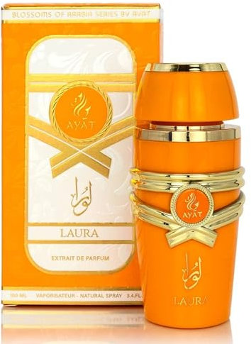 Laura Eau de Parfum by Ayat Perfumes - Luxurious and Captivating Fragrance for Women - Spicy, Floral, and Woody Notes - Long-Lasting Perfume- Premium Fragrance for All Occasions