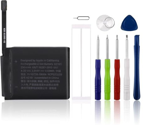 SwarKing Ersatz Akku Kompatibel mit iWatch Series 5 44mm Model A2093 A2095 A2157 & iWatch SE 44mm (GPS+Cellular/GPS) A2181 with Toolkit(Keine Gebrauchsanweisung)