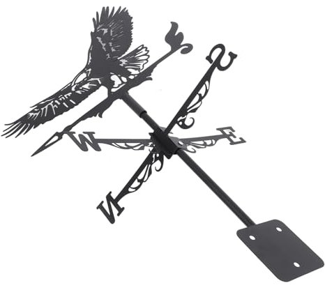 Supvox Adler-wetterfahne Aus Metall Hof-Dekoration Halloween-gartenstecker Retro-wetterfahne Ornament – ​​dauerhafte Außendekoration
