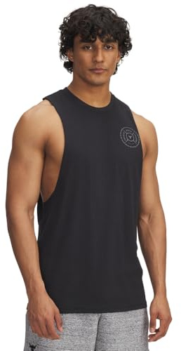 Under Armour Project Rock Brahma Bull ärmellos für Herren, (001) Black/Castlerock, XL