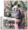 Tucocoo Niedlicher Panda Toilette Jigsaw Puzzle 1000 Stücke Puzzles für Erwachsene, lustige Tiere Badezimmer Kunst Puzzle für herausfordernde Familie Aktivität Spiele DIY Puzzle für Home Decor