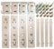 TH1000XUE Pièces de Rechange for réfrigérateur/réfrigérateur Guide Coulissant de Porte Placard intégré kit encastrable(4pcs Set)