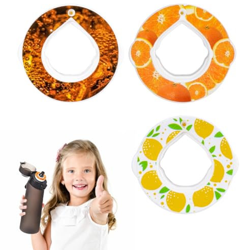 EIOURVY 3 Pezzi Cialde Aromatiche, pod per air up, Baccelli di sapore fruttato profumato per l'acqua potabile, adatto per la palestra e regalo all'aperto,Aromi: Arancia + limone + cola