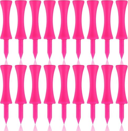 Yooyan Golf Tees Kunststoff Driver Golftees Set, 60 Stück 57mm Golftees, Langlebig, Tragbar, für Golfer Praxis & Training