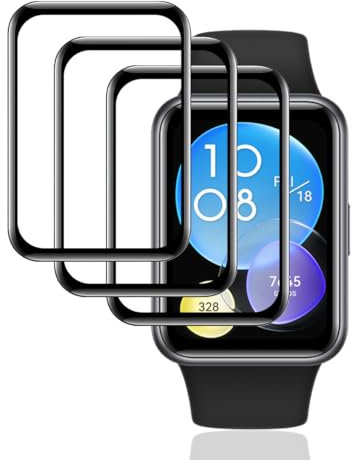 Teenrpov Protector de Pantalla para Huawei Watch Fit 2 (No Cristal Templado) 3 Piezas películas flexibles de TPU,pantalla HD transparente, sin burbujas, película suave