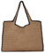 Fecialy Mujeres Bolso de paja de gran tamaño Tejido a mano Verano Bolsa de hombro de playa Chic Casual Viaje Vacaciones Bolsas