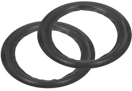 sourcing map 2 Pcs 10 Inch Foam Speaker Edge Surround Rings 175x248mm(IDxOD) Perforated Subwoofer Rings Replacement Parts for Speaker Repair or DIY,Black