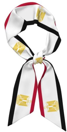 Double Sided Ägypten Flagge Schal Vintage-Schal für Damen Schals Für Partys Und Tägliche Tragen Damen Halstuch Schals Seidengefühl Halstuch