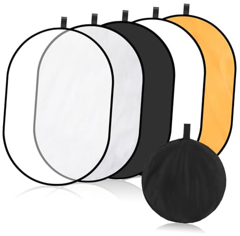 jojofuny Foto Lichtreflektor Kamerareflektor Tragbar Diffusion Reflektor Panel Weich Reflektierend Schatten Füllung Zusammenklappbar Fotografie Werkzeug Zubehör Ausrüstung Produkt Reise Pos