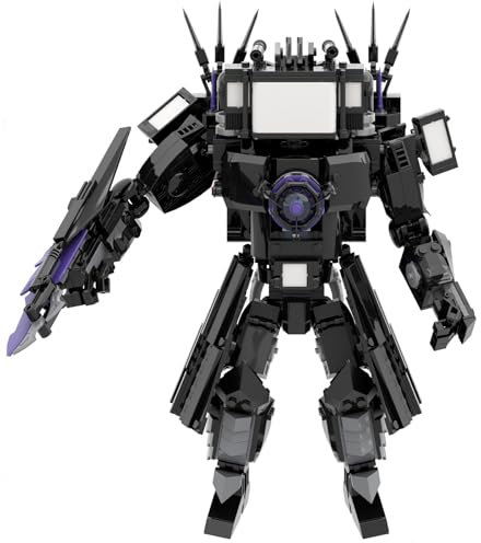 Skibidi Toilet Titan Building Blocks Toy Cameraman Speakerman Clock TV Man Monitor Action Figure Model Horror Game Multiverse Upgraded Adults Kids Fans Collectible Animation Birthday Gift ﻿ A
